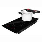 Fogão Cooktop De Indução 2 Bocas Elétrico Eci02ep 220V E Panela De Pressão Inox Solar 6L - Eos