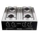 Fogão Cooktop de Mesa Portátil a Gás 4 Bocas Braslar Asiático Junior