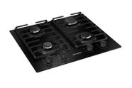 Fogão Cooktop Elétrico Bivolt 4 Bocas Ultra Chama MCG4BM Grade Dupla Mesa de Vidro Mueller