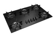 Fogão Cooktop Elétrico Bivolt 5 Bocas Á Gás MCG5BB Grade em Aço - Mesa em Vidro - Mueller