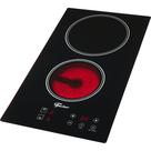 Fogão Cooktop Fischer 2Q Elétrico Mesa Vitrocerâmica Touch 220V Fogão Cooktop Fischer 2Q Elétrico Mesa Vitrocerâmica Touch 220V