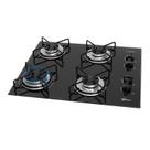 Fogão cooktop fischer 4 bocas a gás fit line trempe esmaltada aramado 36350 102675