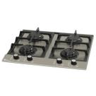 Fogao cooktop fischer 4 bocas platinium gas prime aco escovado