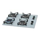 Fogão cooktop fischer 4 bocas trad gás vidro branco 1519.5902