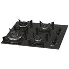 Fogão Cooktop Fischer 4Q Fit Line Gás TC Mesa Vidro Bivolt