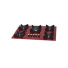 Fogão Cooktop Fischer 5Q TC Infinity Gás Mesa Vidro ROUGE