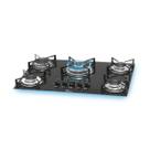 Fogão Cooktop Fischer 5Q Tripla Chama Gás Mesa Vidro Preto Fogão Cooktop Fischer 5Q Tripla Chama Gás Mesa Vidro Preto