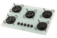 Fogão Cooktop FORNELLO a gás 5 bocas branco - acendimento automático