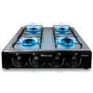 Fogão Cooktop Gás Asiático Jr 4 Bocas Compacto Econômico Braslar