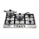 Fogão Cooktop Inox A Gás 5 Bocas 1 Dupla Ecg05 Eos + 2 Panelas Tramontina Turim Bivolt