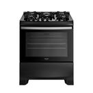 Fogão Dako 5 Bocas Com Mesa De Vidro Tripla Chama Supreme Glass Preto Bivolt