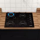 Fogão de 4 bocas Cooktop Itatiaia Essencial 4 Bocas Preto Fogão de 4 bocas Cooktop Itatiaia Essencial 4 Bocas Preto