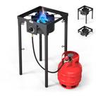 Fogão de acampamento a gás portátil ROVSUN 100.000 BTU com regulador Fogão de acampamento a gás portátil ROVSUN 100.000 BTU com regulador
