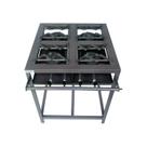 Fogão de Alta Pressão 4 bocas + kit de Mangueira