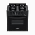 Fogao de Embutir 4 Bocas Venax Picasso Line Preto Fosco Gas Glp