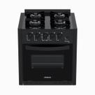 Fogao de Embutir 4 Bocas Venax Picasso Line Preto Fosco Gas Glp