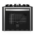 Fogão de Embutir 5 Bocas a Gás Fischer Gran Cheff com Mesa de Vidro e Grill Elétrico Preto 220V