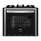 Fogão de Embutir 5 Bocas Fischer Gran Cheff Tripla Chama com Grill Mesa de Vidro