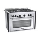 Fogão de Embutir 5 Bocas Temis Inox Gás GLP 220 V Venax