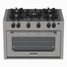 Fogao de Embutir 5 Bocas Venax Gaudi Line Inox Gas Glp