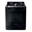 Fogão de Embutir Brastemp 4 Bocas com Mesa de Vidro e Dupla chama Preto Bivolt