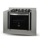 Fogão De Embutir Fischer 5Q TC Gran Cheff Gás Com Dourador 127V