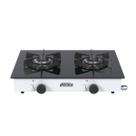 Fogao de Mesa 2 Bocas Venax Flamalar Vitreo Branco Gas Glp