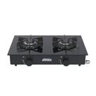 Fogao de mesa 2 bocas venax flamalar vitreo preto fosco gas glp 23110
