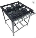 Fogão de Mesa 4 Bocas 30x30 2QD 2QS Metalmaq Fogão de Mesa 4 Bocas 30x30 2QD 2QS Metalmaq