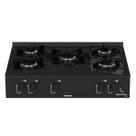Fogao de Mesa 5 Bocas Venax Grand Petit Line Preto Gas Glp