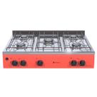 Fogao de mesa 5 bocas venax grand petit vetro vermelho gas glp