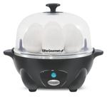 Fogão de ovos Elite Gourmet EGC710DKG para 7 ovos, cinza sem BPA
