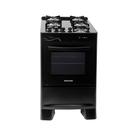 Fogão de Piso 4 Bocas Suggar Neo Glass Preto Bivolt Mesa de Vidro Temperado, Forno 56L, Acendimento Automático