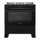 Fogão De Piso Atlas 5 Bocas Monaco Plus Preto Bvolt