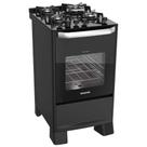 Fogão De Piso Best Grill Mesa De Vidro 4 Queimadores Preto 220V Fogão De Piso Best Grill Mesa De Vidro 4 Queimadores Preto 220V