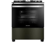 Fogão de Piso Brastemp de 05 Bocas Eclipse Collection Black Inox - BFS5LAP