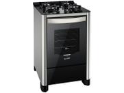 Fogão de Piso Fischer 4 Bocas Gran Cheff com Mesa de Vidro Silver - Bivolt