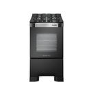 Fogão de Piso Mueller 4 Bocas Decorato Vetro Preto Bivolt