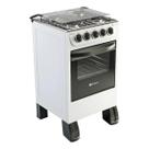 Fogão de piso new sirius 4 bocas mesa inox braslar branco Fogão de piso new sirius 4 bocas mesa inox braslar branco