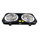 Fogão Elétrico 2 Bocas Fogareiro Portátil 2000w Camping Bak Cor Preto