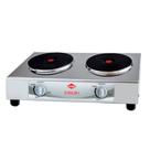 Fogão Elétrico Layr Topázio 00666 4.0 2 Bocas Topazio 00666 Aço Inox 220v