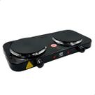 Fogão Elétrico Portátil 2 Bocas 1000W/2000W Cooktop de Mesa com Controle de Temperatura 127V/220V Camping INMA