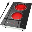 Fogão elétrico Zarbaco 2 Burner 1800W 120V Tampo cerâmico