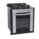 Fogão Embutir Venax Gaudi Prisma 4b GLP Inox
