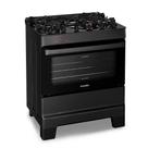 Fogão Esmaltec 5 Bocas Ideal Top Glass com Acendimento Automático 5126 Preto