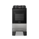Fogão Esmaltec Ideal Master Glass 4 Bocas Automático Inox Bivolt