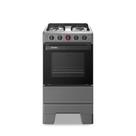Fogão Esmaltec Ideal Super 4 Bocas com Mesa em Inox