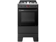 Fogão Esmaltec Ideal Super 4 Bocas Preto Bivolt