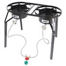 Fogão externo Bayou Classic DB250 com queimador duplo, queimadores de 36 cm
