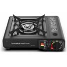 Fogão Fogareiro De Mesa Gás Portátil Automático Preto 1 Boca Snel Camping Pesca Multiuso Ajuste Chama Temperatura